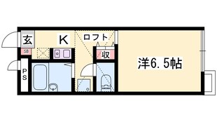 網干駅 徒歩33分 2階の物件間取画像